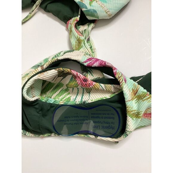 New. Pilyq PQ tropical reversible bandeau bikini set. M-top/S-bottom. Retails $1 - Picture 10 of 13